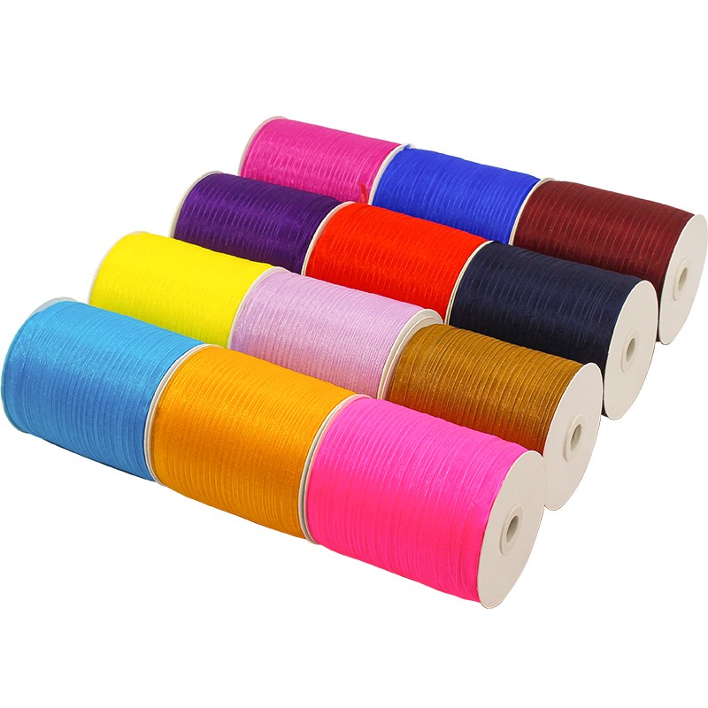 Description Picture 4 of item10meters/roll 10mm Organza Ribbon for Gift Wine Moon Cake Hi Box Packaging Webbing Decoration Gift Christmas Festival Ribbons