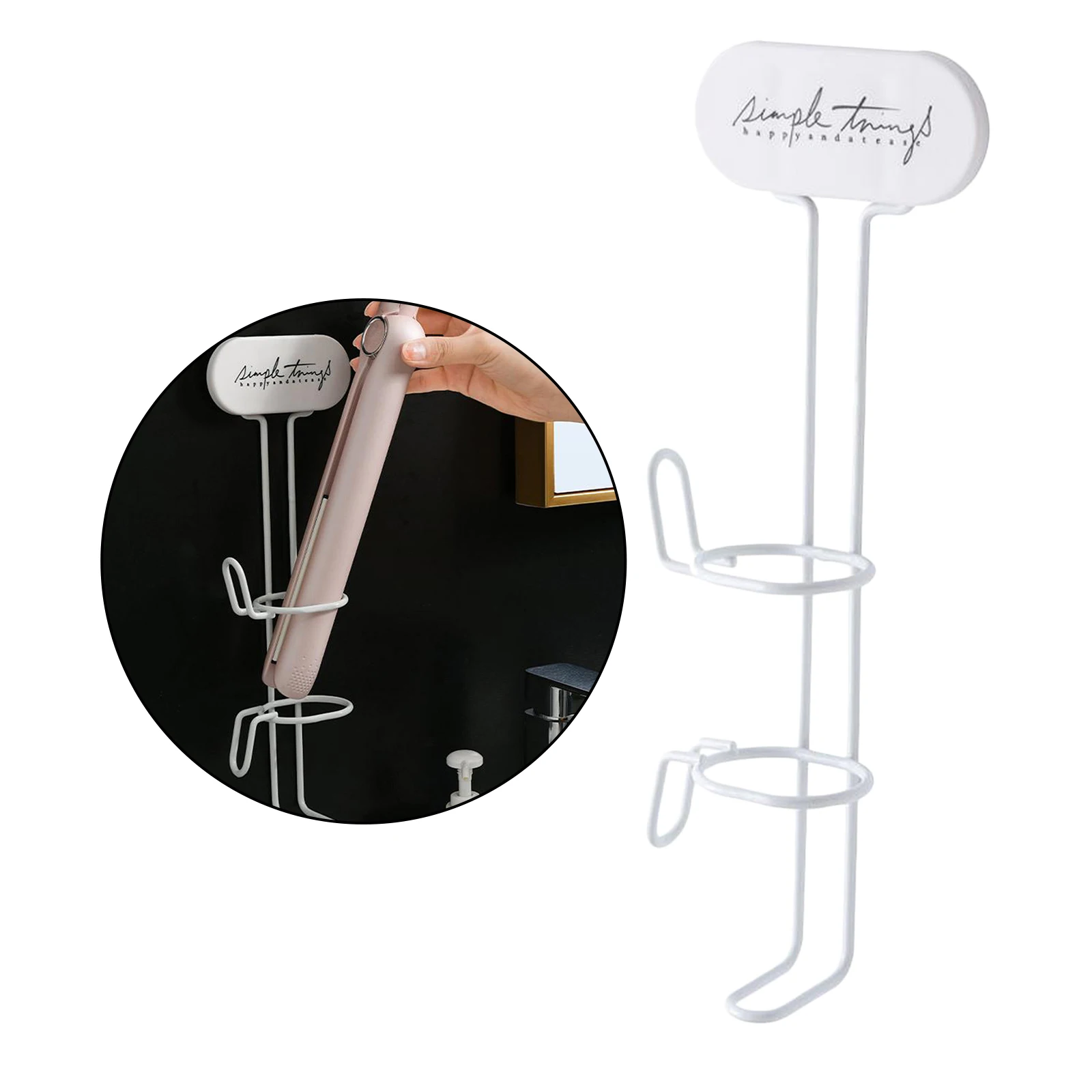 Curling Iron Holder, for Hair Straightener, Brushes - Holds Hot Tools, Organize Damage-Free