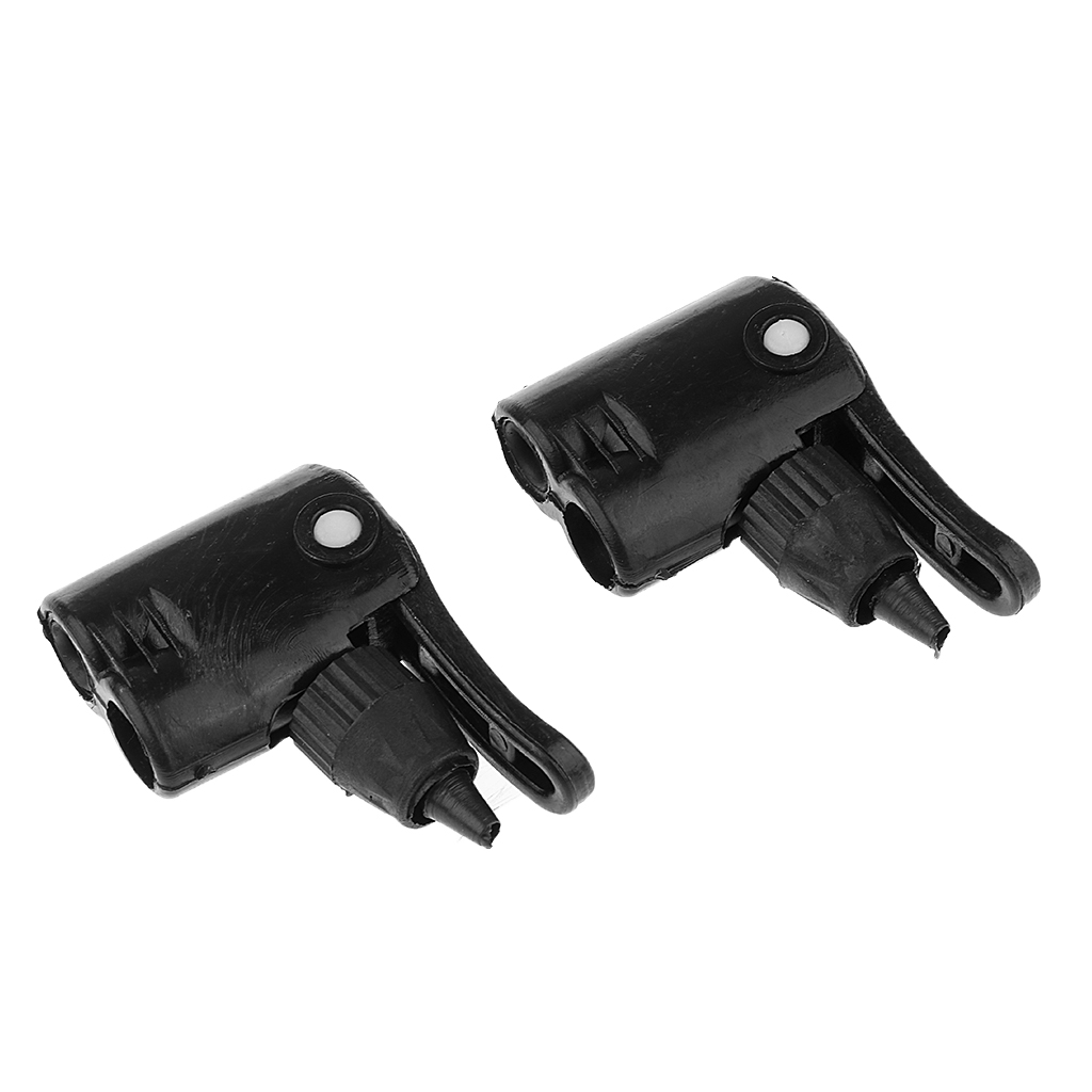2pcs Bicycle Tyre Tube Replacement Dual Valve Adapter Head Foot Air Pump Adapter