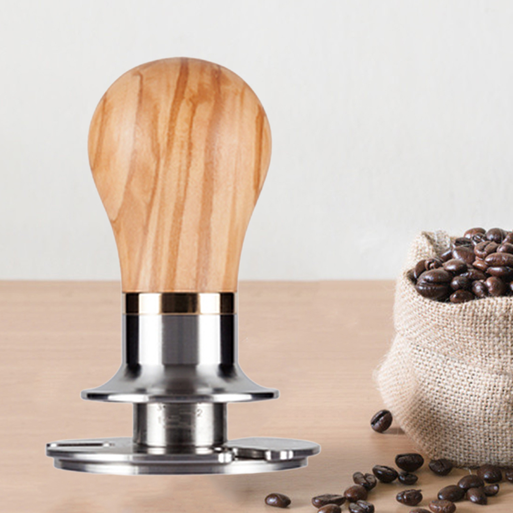 Food Grade 58.5mm Coffee Tamper Professional Wooden Handle Barista Espresso Maker Grinder High Quality  Tool