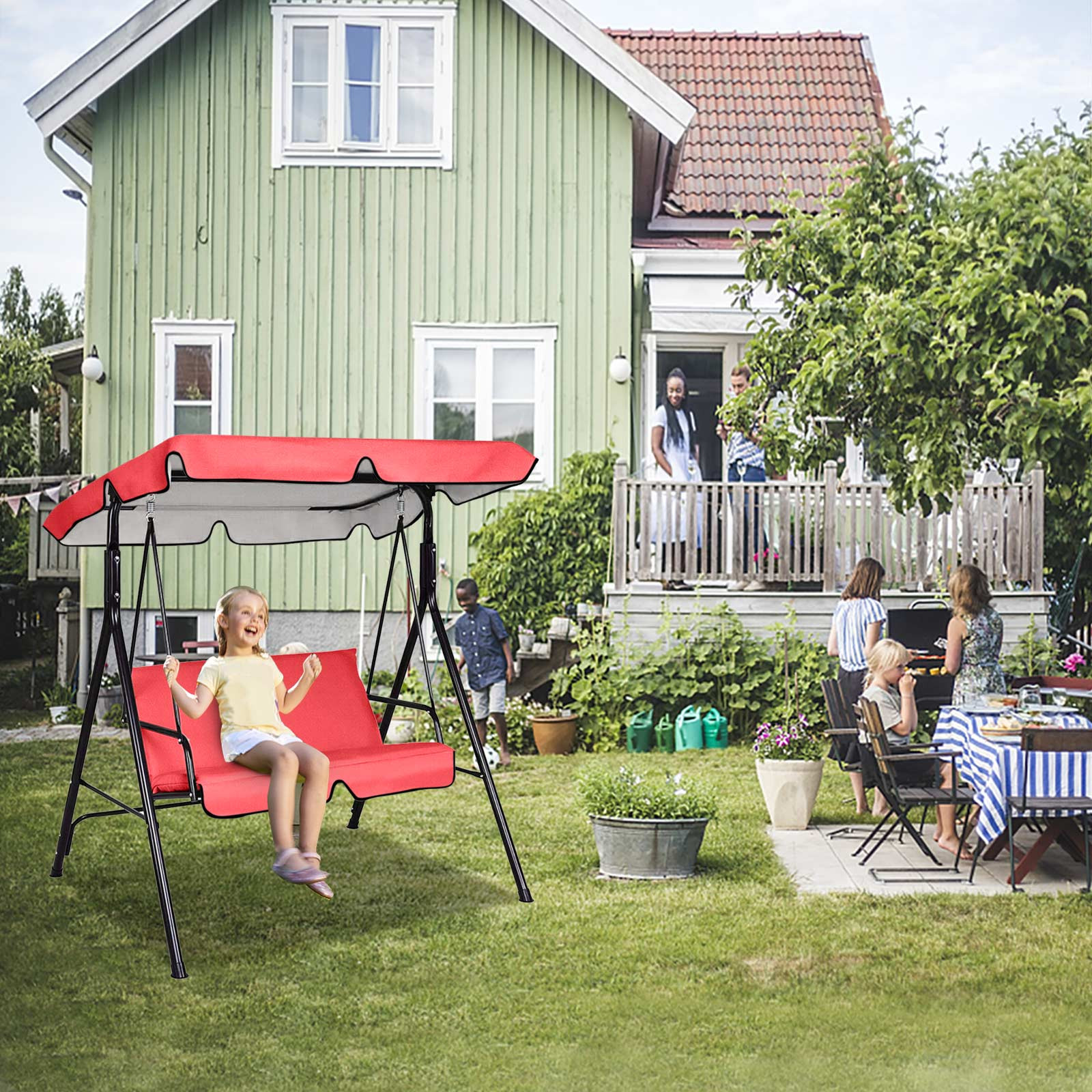 Title 17, Garten-/Innenhof-wasserdichte Hausgartenschauke...