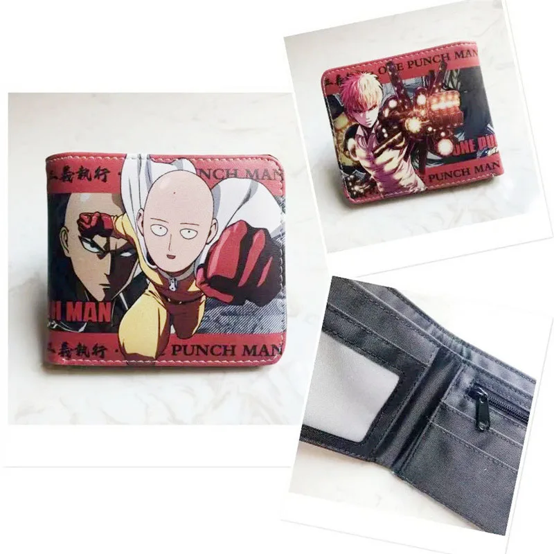 Anime ONE PUNCH MAN Saitama Wallet Young Men and Women Short Wallets accessories