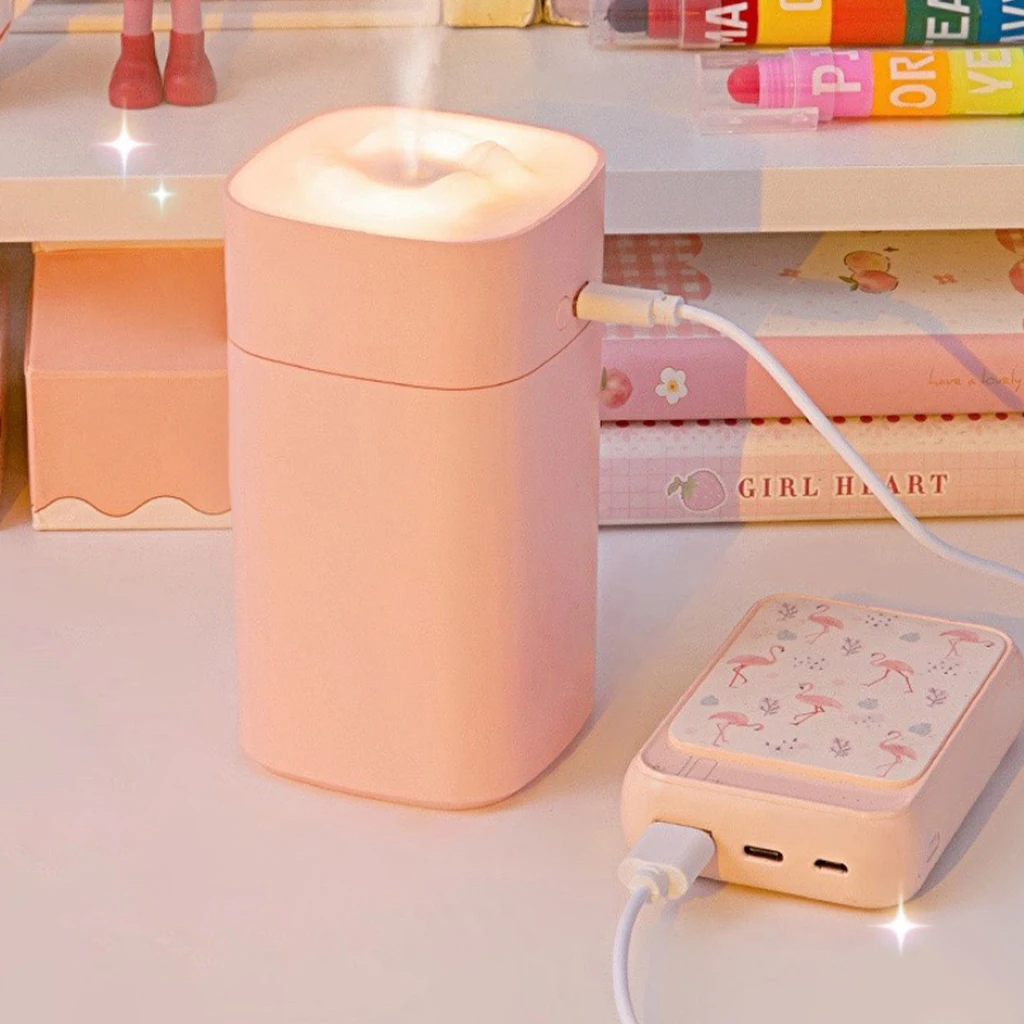 Rechargeable USB Portable mini humidifier Air Humidifier Diffuser Cool Mist Maker Night Lamp Purification For Home