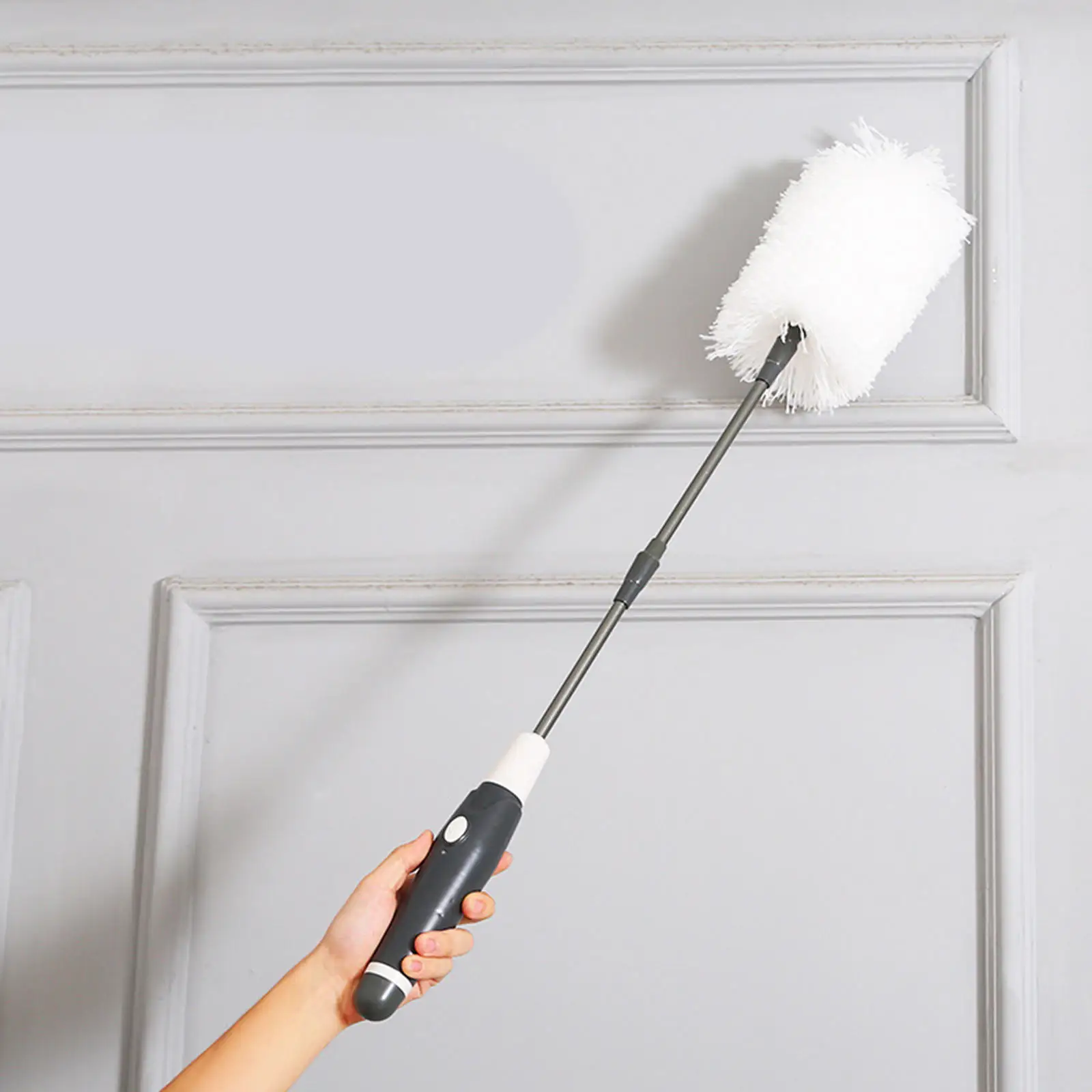 Retractable Dust Remove Brush Telescoping Extension Pole USB 12W Hand Duster Dust Collector Household Brush for Ceiling Fan Cars