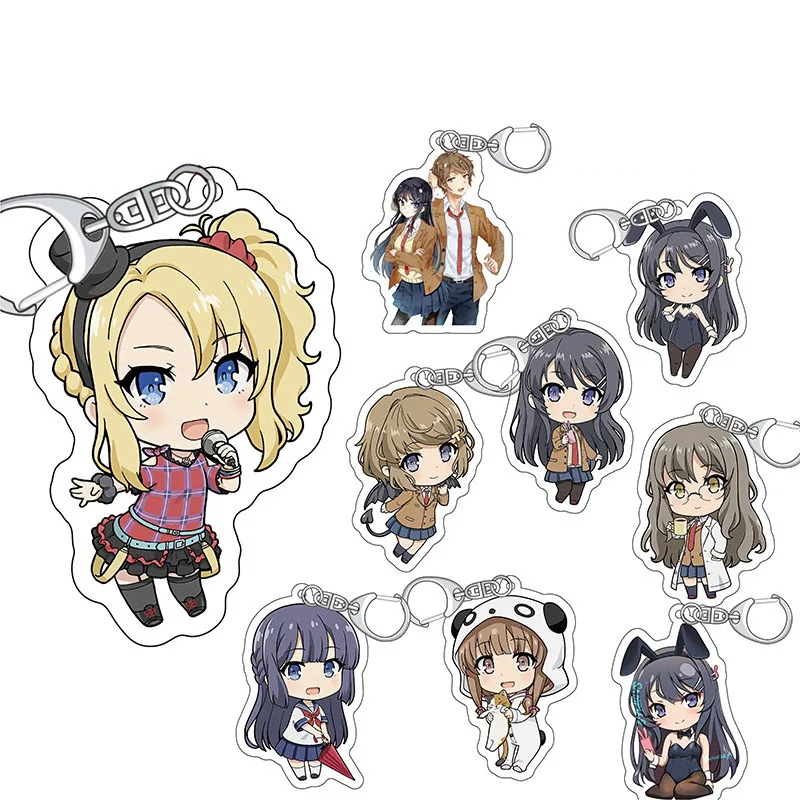 Blind Bags Rascal Does Not Dream of Bunny Girl Senpai Nendoroid Plus Keychains 