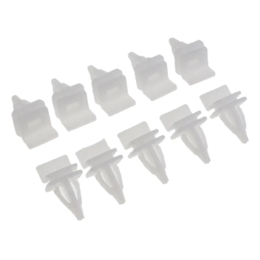 10 Pieces White Plastic 20*18*35mm Rocker Panel Moulding Clip for RL 96-04 RL 96-04