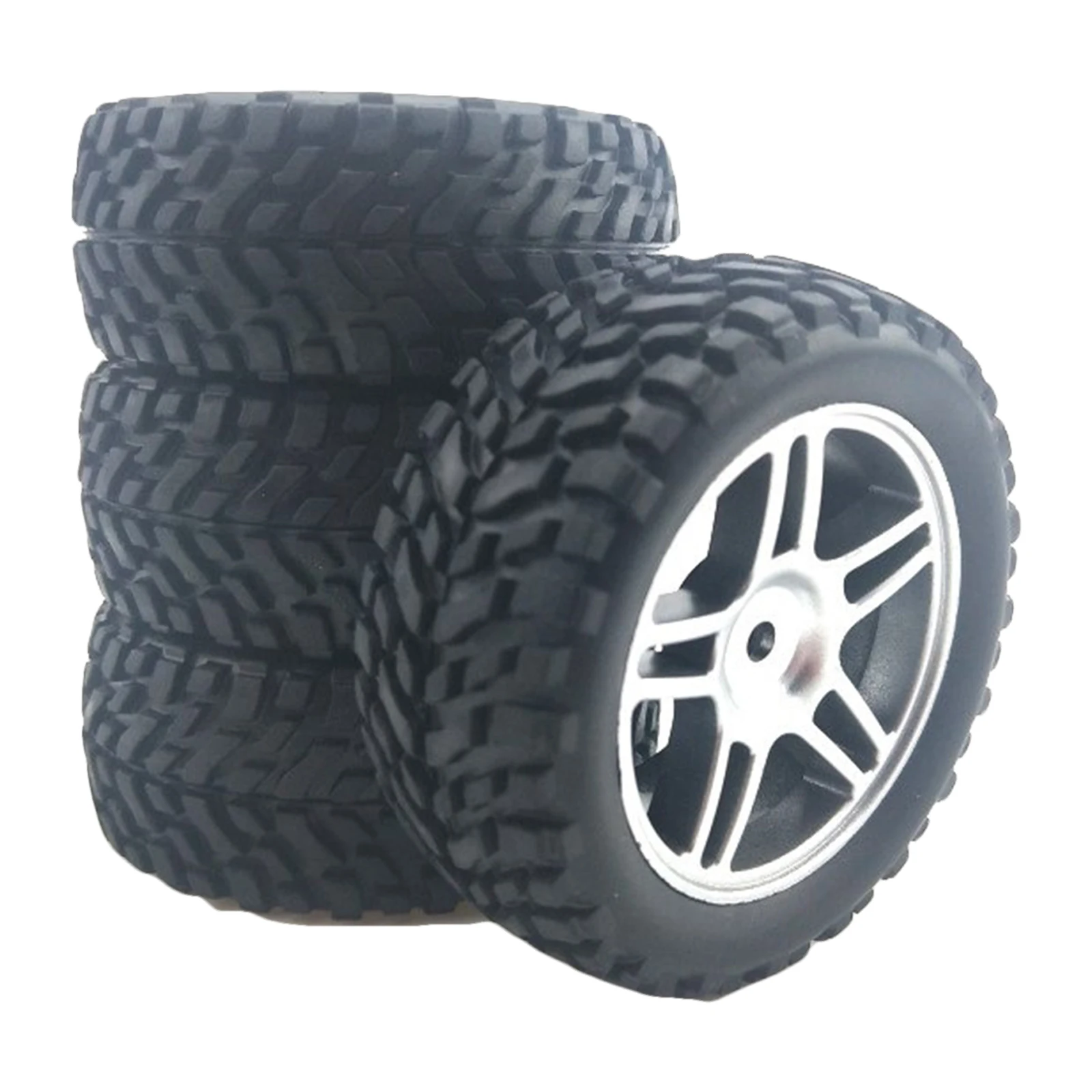 4x RC Wheels & Tires Set for Wltoys 144001 1/14 1/18 1/16 RC Crawler DIY Parts
