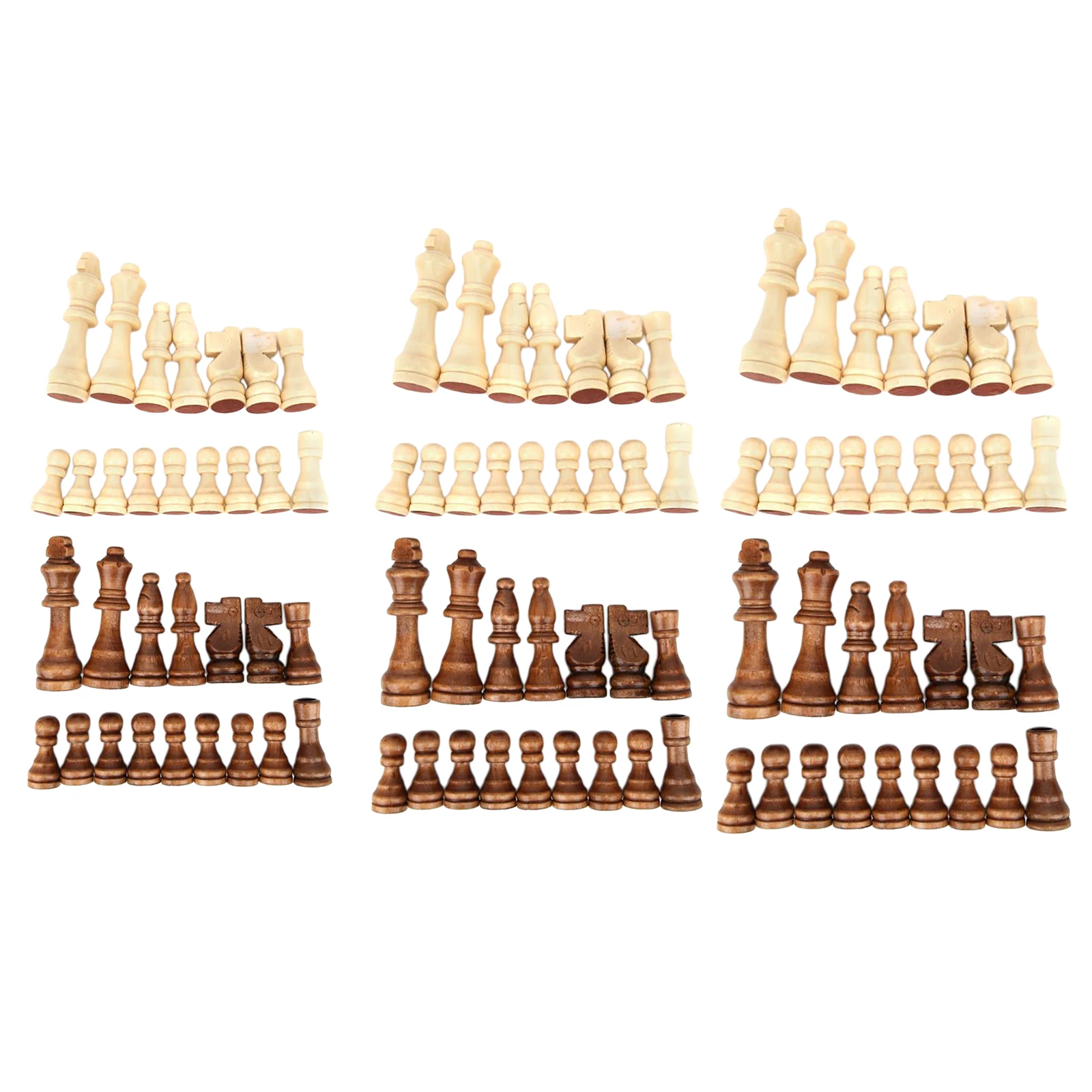 32pcs Wooden International Chess Piece Parent-Child Interaction Puzzle Toy Kids Toys Xmas Gifts