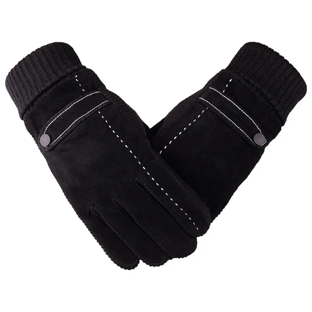 Winter Thick Men Cycling Gloves Full Finger Thermal Warm Touch Waterproof Non Slip Ski Snow Sport Gloves