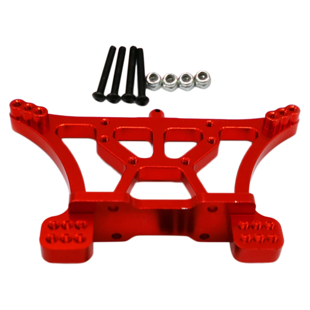 CNC Aluminum Rear Shock Tower Replacement Parts for 1/10 Traxxas Slash 2WD Short Truck, Red