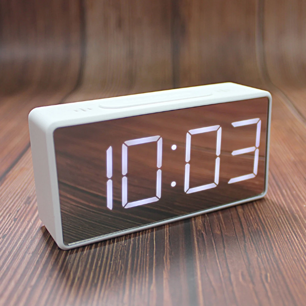 LED Digital Alarm Clock Full Range Brightness Dimmer, Adjustable Alarm Volume,