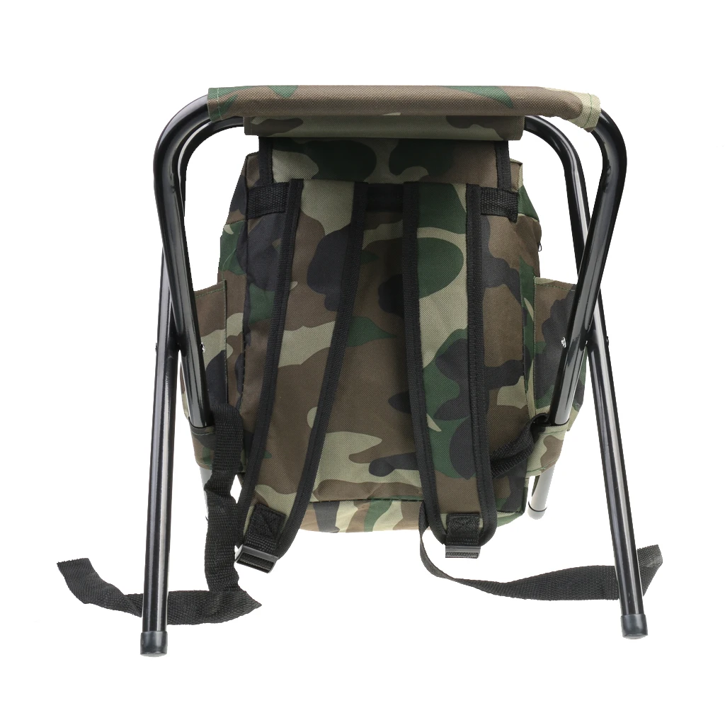 Folding Hunting Stool With Backpack Seat Fishing Best Stool Camouflage Chair 