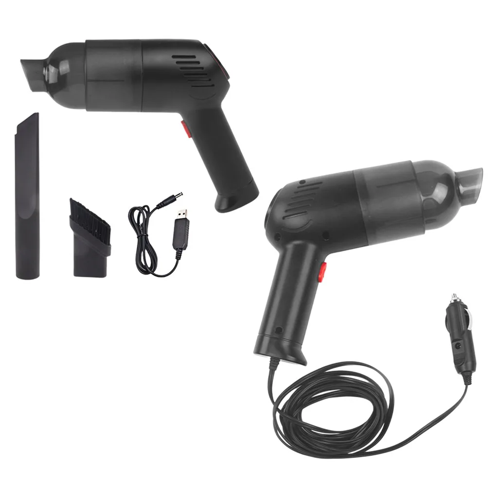 Hand Held Car Vacuum Cleaner Rechargeable High Power With Long Nozzle Wet & Dry Cleaning for Home/Car/Pet Hair