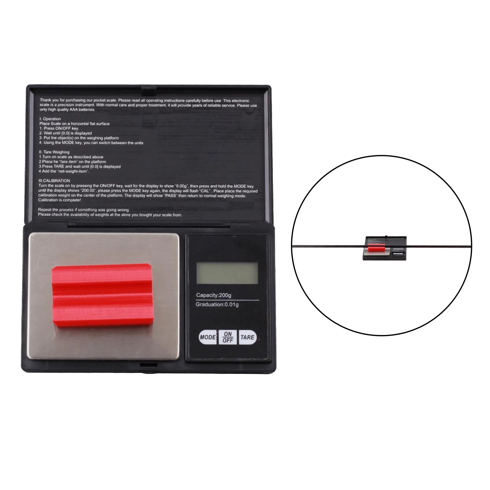 Digital Archery Scale High-Precision Portable Accurate Electronic Mini Scale LCD Display Gram Scales