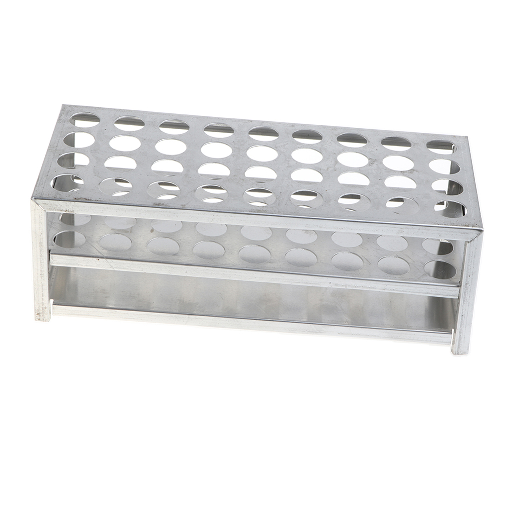 Aluminum Test Tube Rack For Lab Testing Shot Glasses Tube Spice Display 