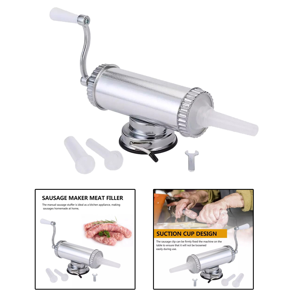 Homemade Kitchen 2 LBS Sausage Maker Meat Stuffer Filler Saugage Press