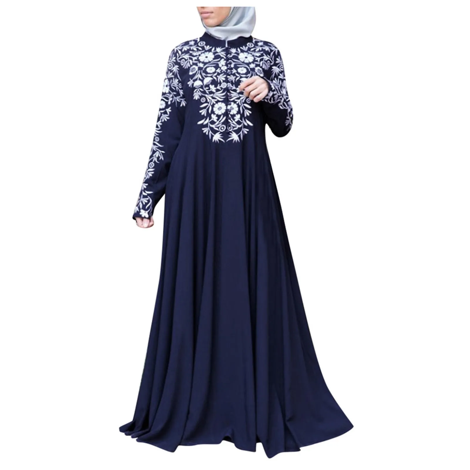 Islamic Robe Kaftan Women Abaya Summer Long Maxi Dress Arab Jilbab Muslim 