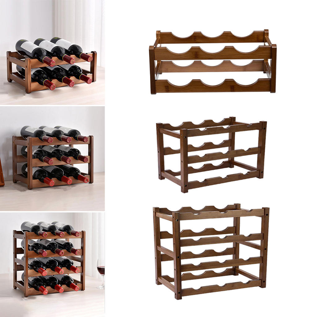 Freestanding Wine Rack Wine Bottle Holder Liquor Holder Wine Holder for Pantry Wine Cellar Countertop Basement Organiser