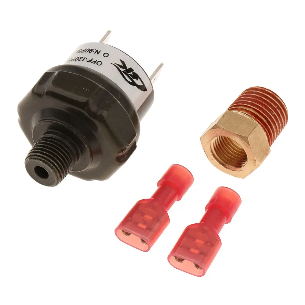 Details about   90 Psi ON 120 OFF Psi Air Pressure Switch For Compressor Train Air Horn 12V 