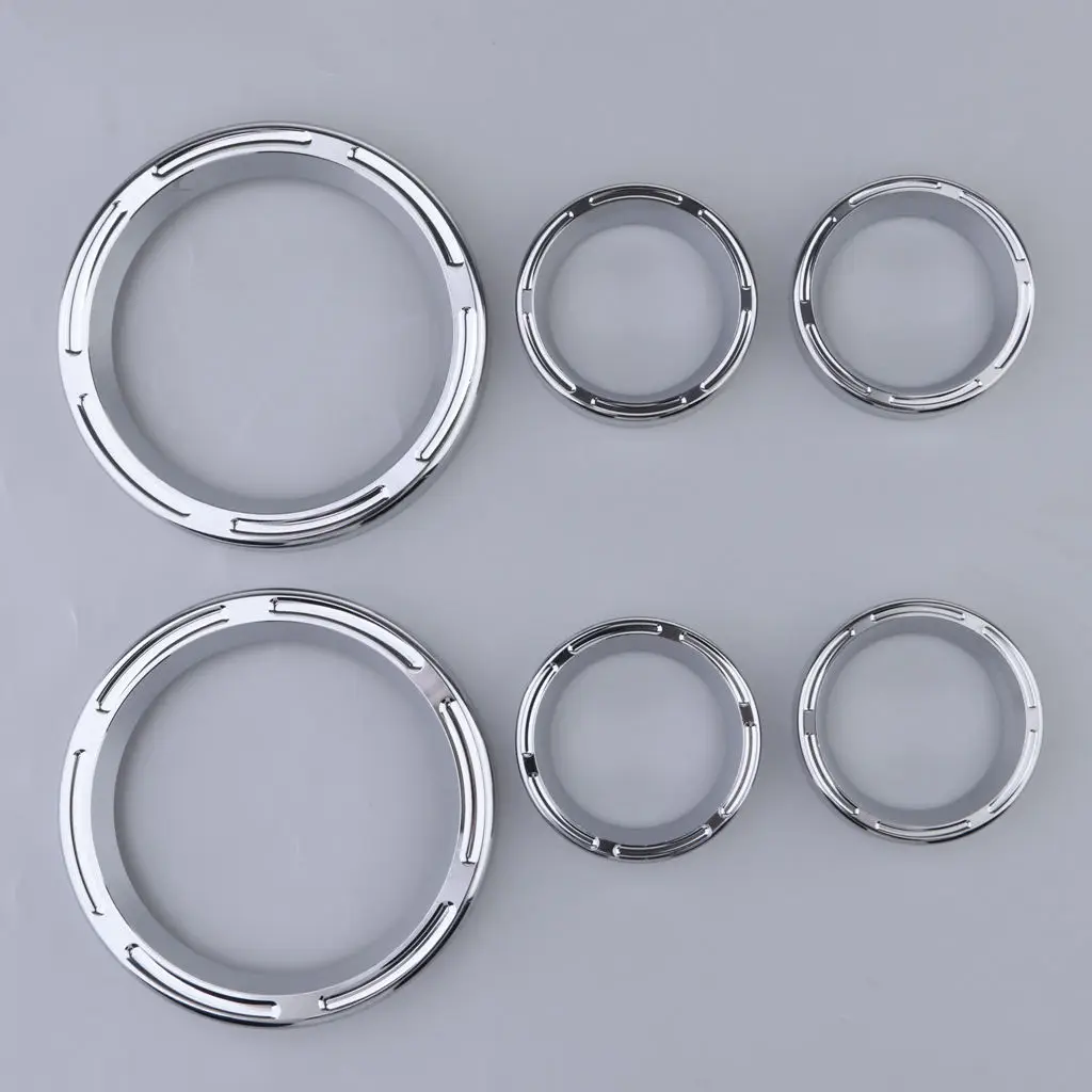 4 Inch Speedometer 2 Inch Gauge Burst Bezel Kit for 1996-2013  / / Road Glide &Trike