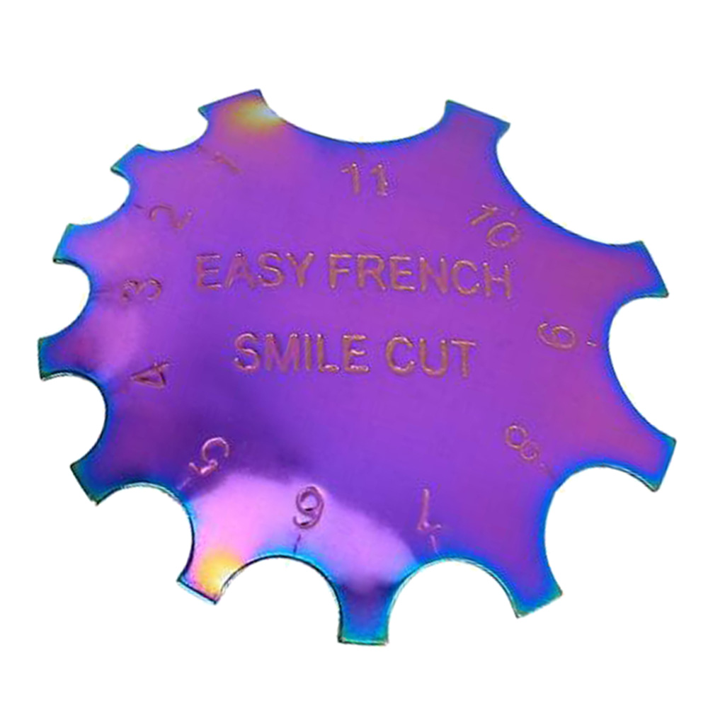 Stencil Simple French Line Edge Nail Trimmer Manicure Nail Art Design Plate