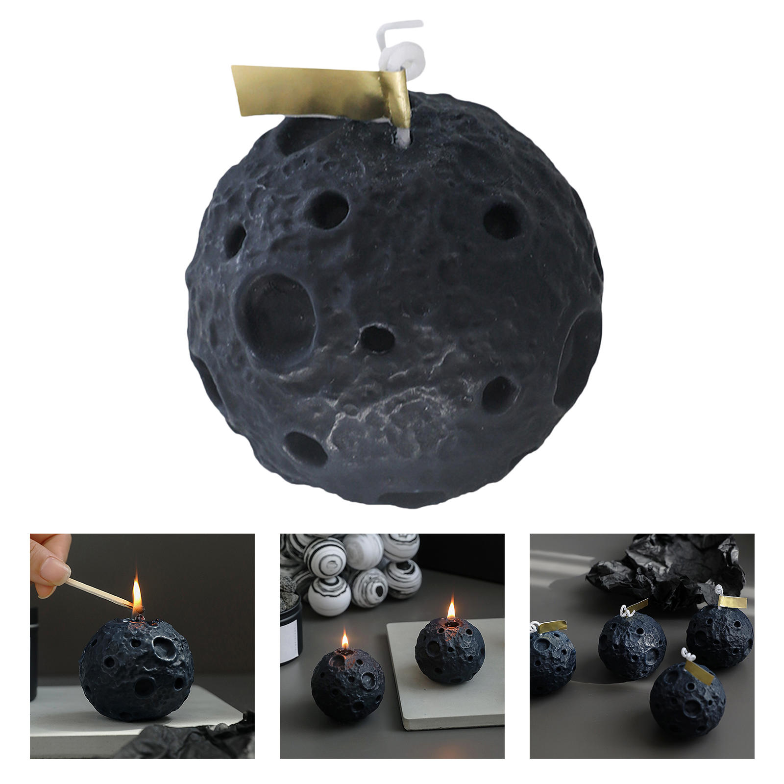 Scented Candles Moon Aroma for Kitchen Party Supplies Desktop Decoration Wedding Present