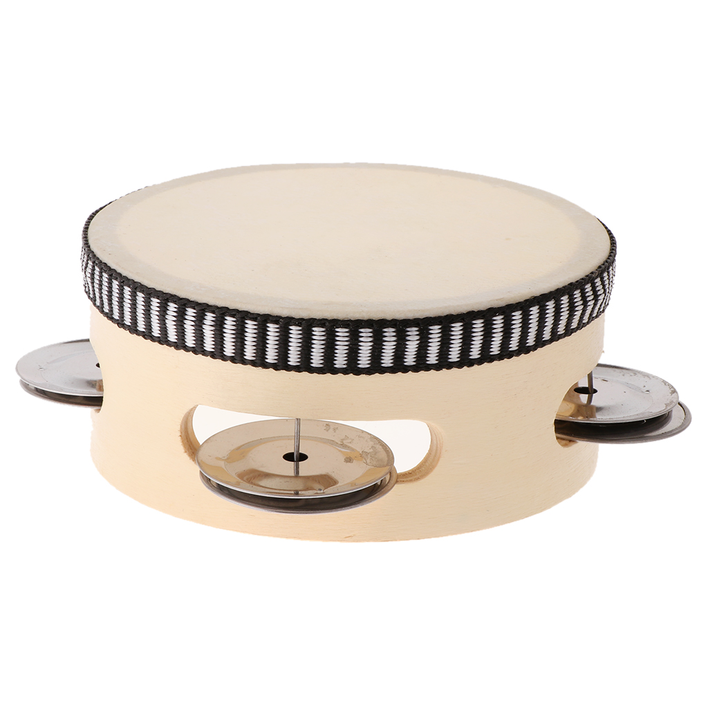 Kids Music Educational Toy, Tambourine Beat Instrument, Children Birthday Party Favor Toys (4 inch)