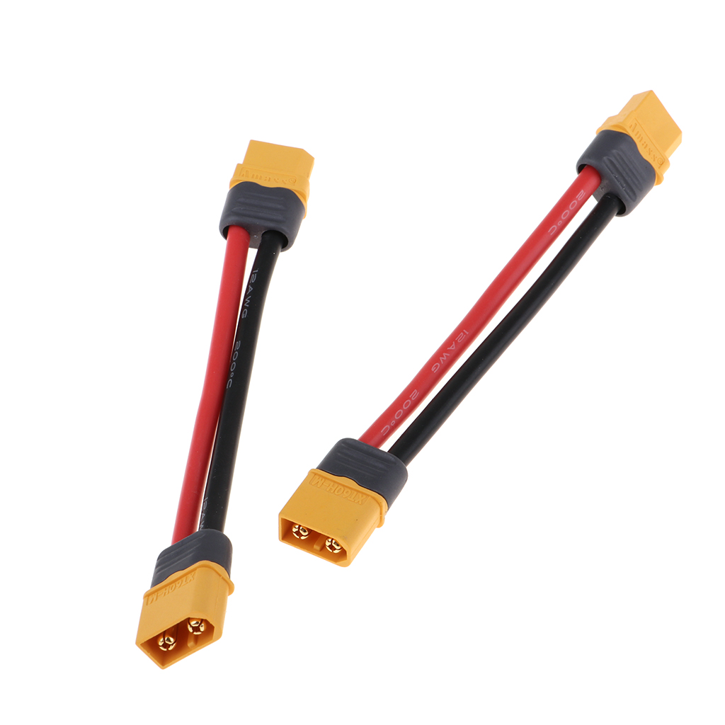 Lipo Battery Convert Line Adapter XT60 Male Female Socket Cable Line 40cm 2x