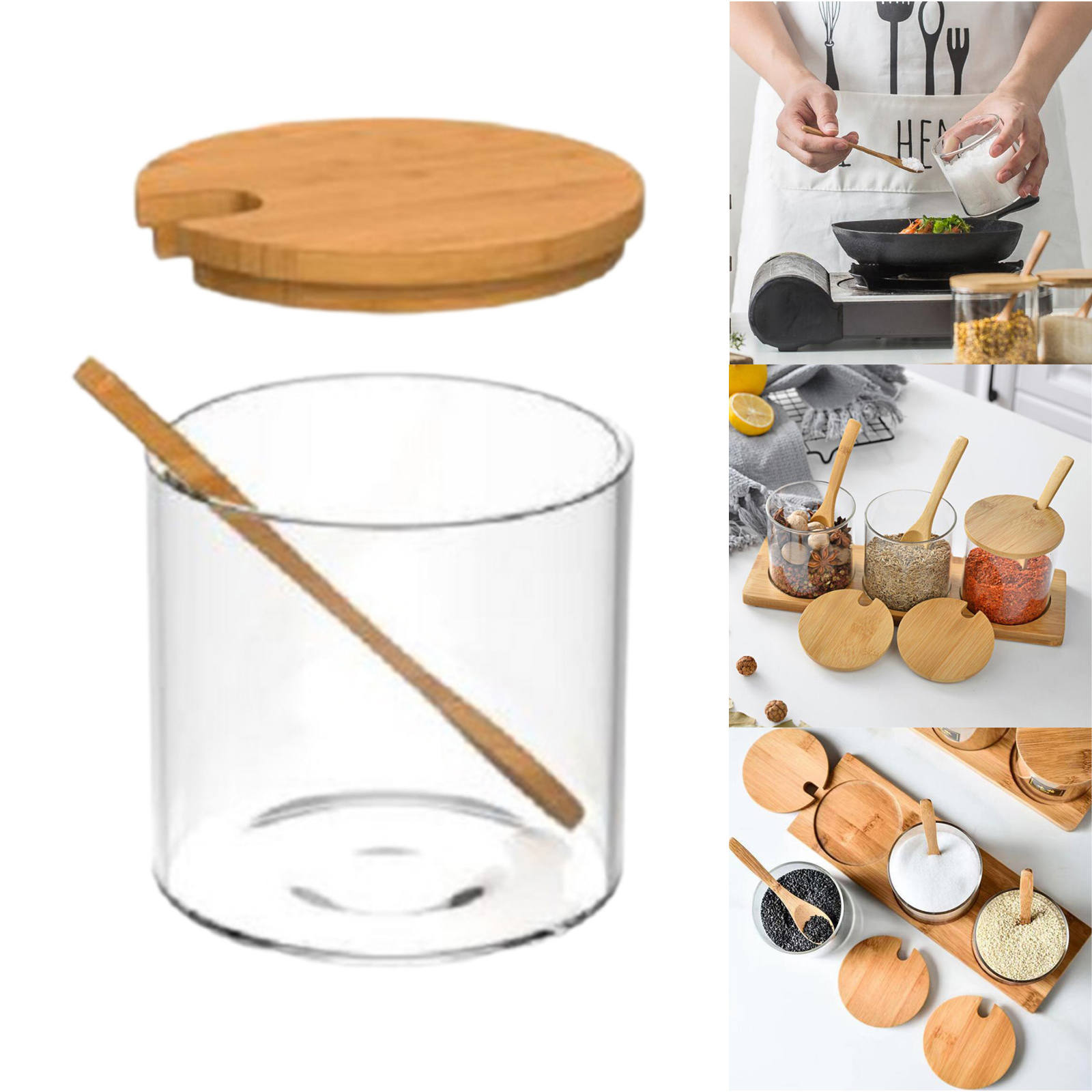 Storage Jar Candy Cookies Bottle Coffee Canister for Grains Herbs Beans