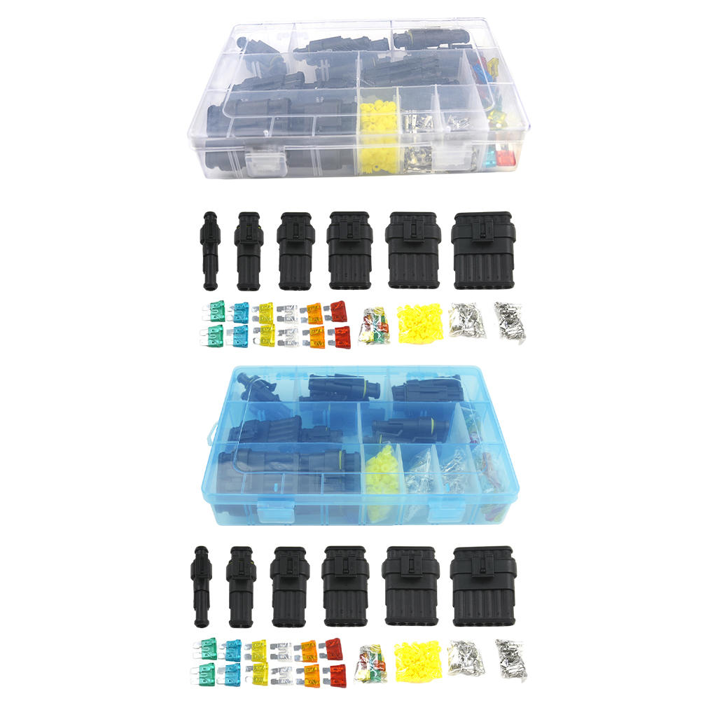 1Set Car Waterproof Wire Connector 1-6Way Terminal Fit for Scooter Motorcyle Truck Boats