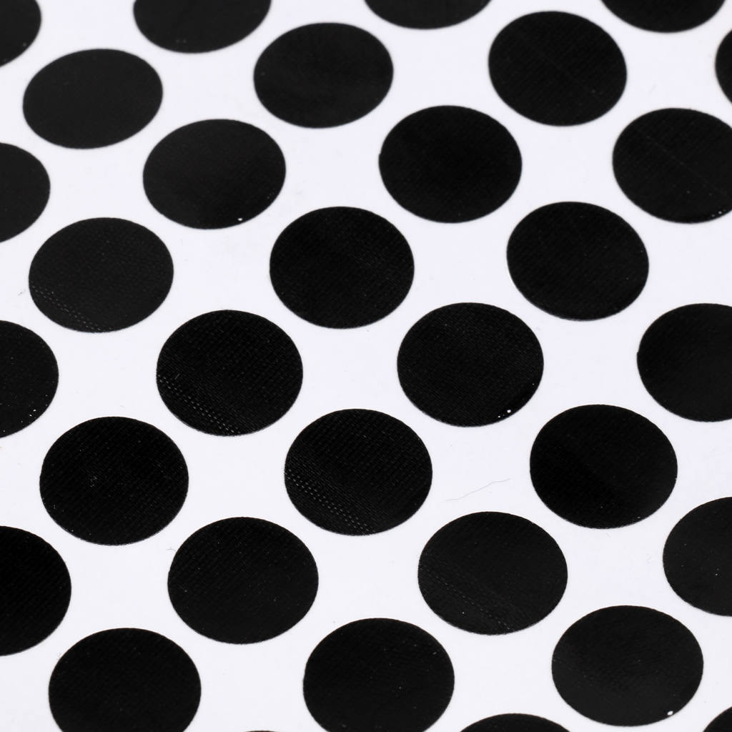 Set of 96/30Pcs 1.2/3CM Black Round Pool Table Spot Marking Stickers - Self Adhesive Indoor Game Snooker Stickers Accessory