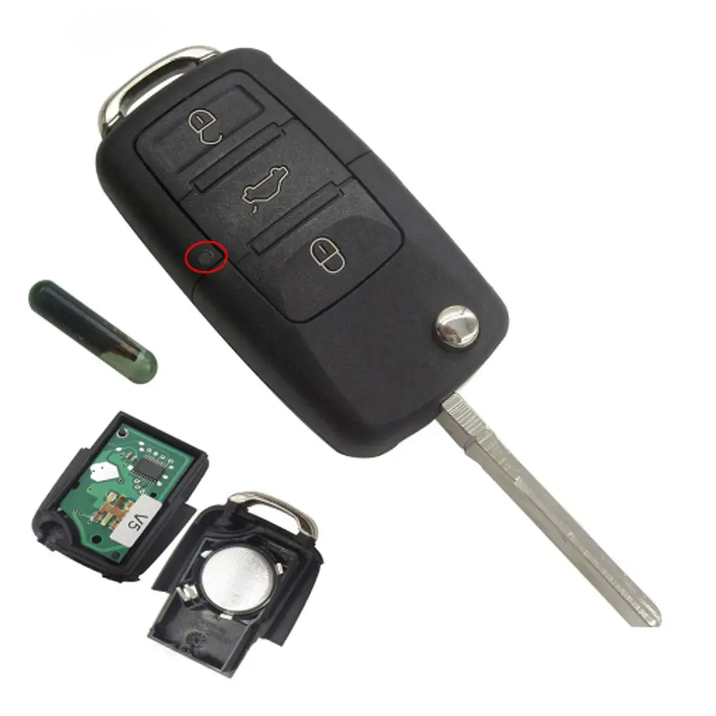 Complete Keyless Car Key Fob Replacement For VW Passat 434MHz ID48 Chip *UK* 
