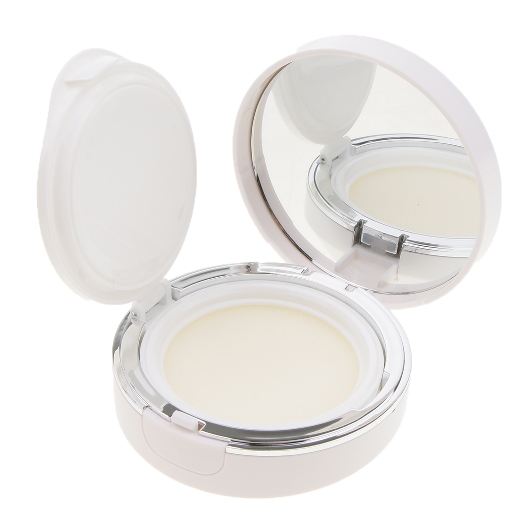 Empty Air Cushion Box Travel Air Cushion Container BB Cream Powder Case Box with Makeup Powder Puff and Mirror