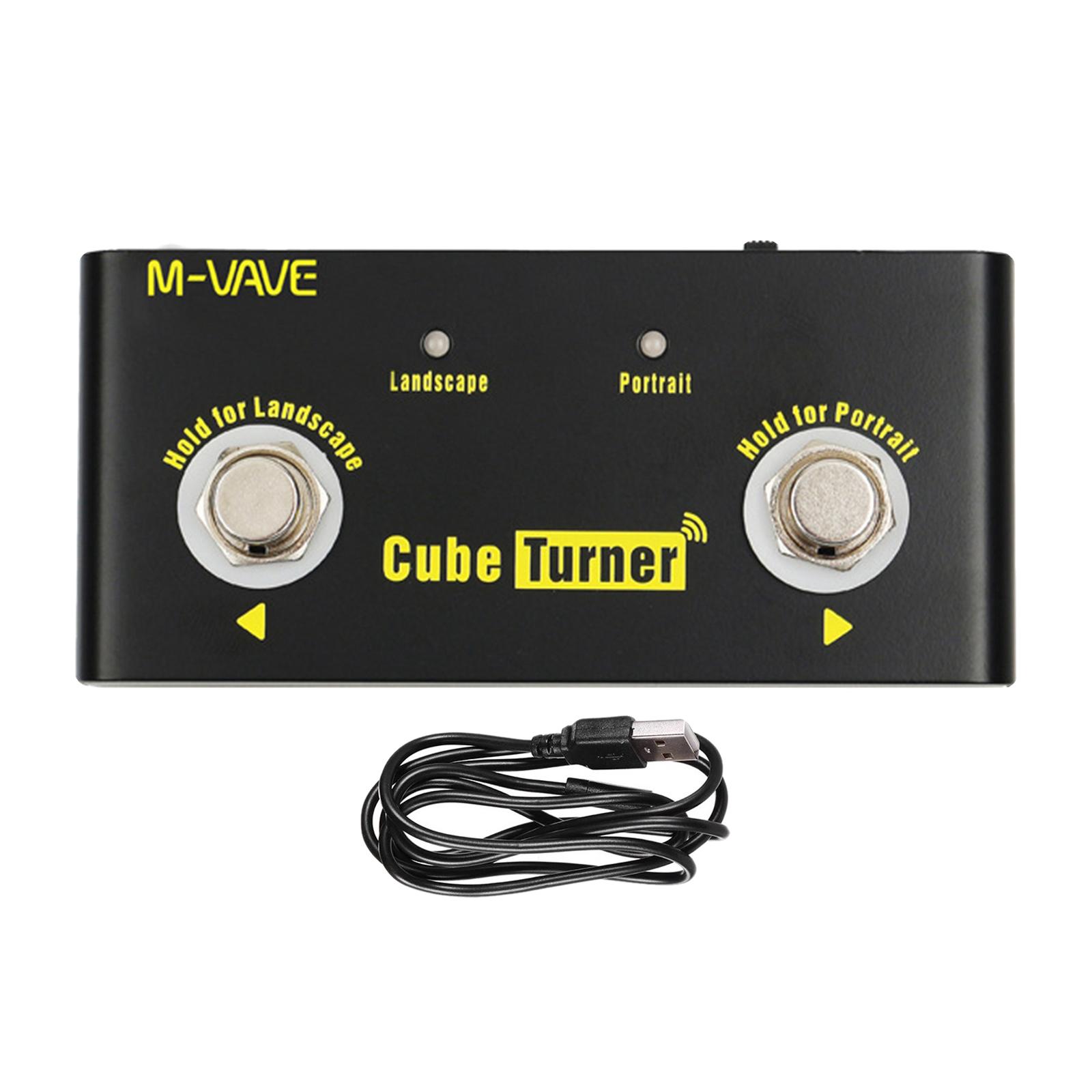 Wireless Page Tuner Pedal Guitar Effect Pedal Page Turner Pedal for Guitar Looper Smartphones Tablets