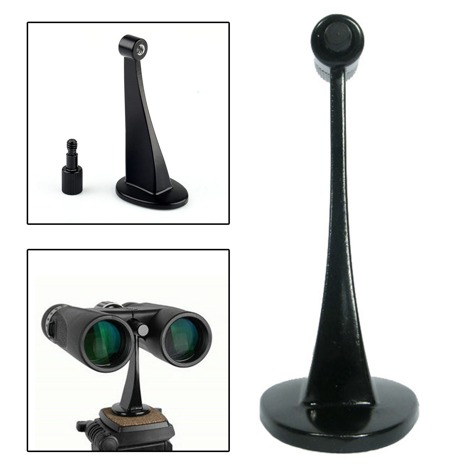 Universal Binoculars Spotting Tripod Adapter Metal Mount Stand Connector for Nature Viewing