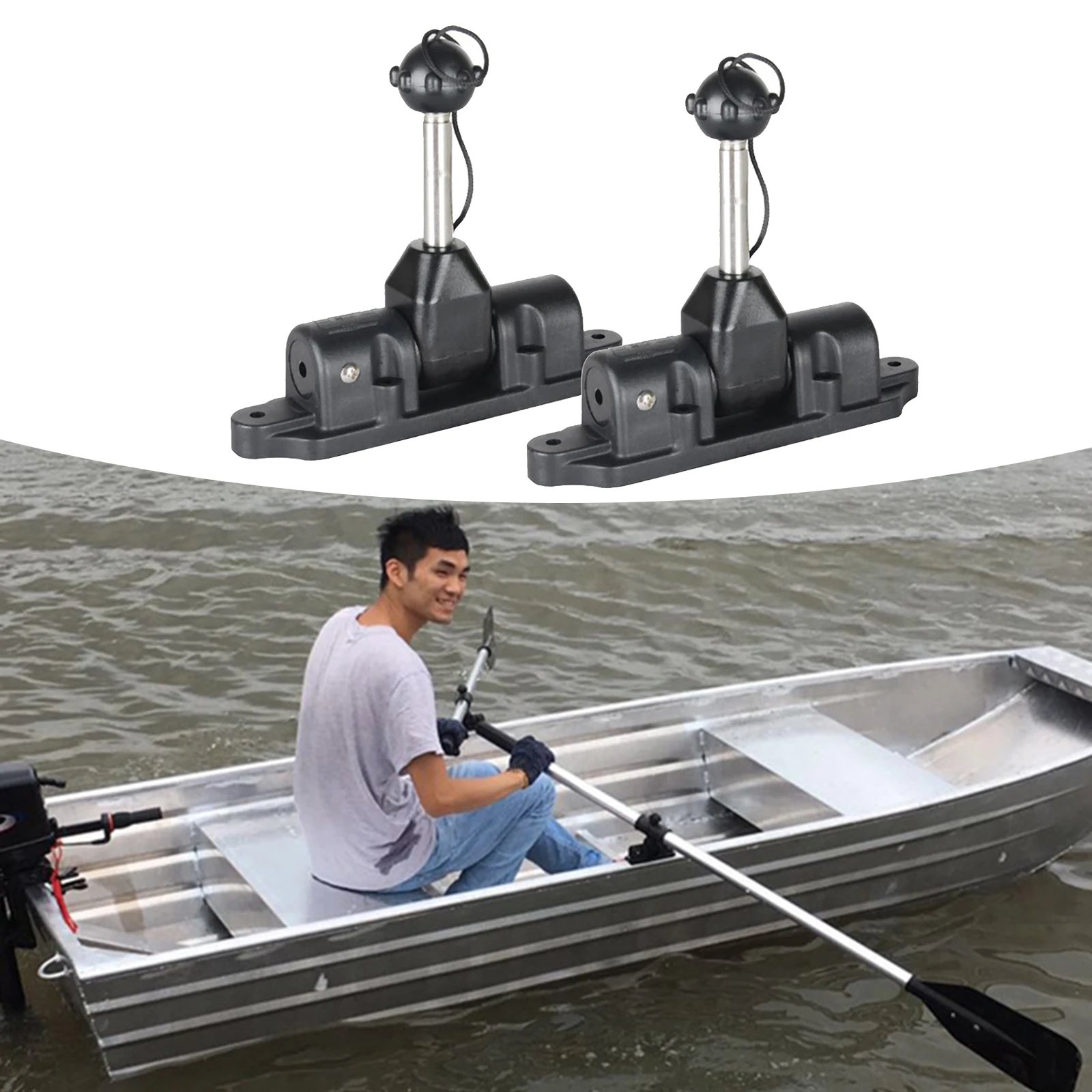 2Pcs Kayak Oar Lock Patch Paddle Lock Mount Boat Parts Hardware Accessories 