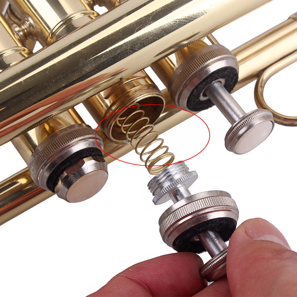 3pcs Brass Metal Trumpet Springs for Brass Instrument Repair Parts 39x9mm