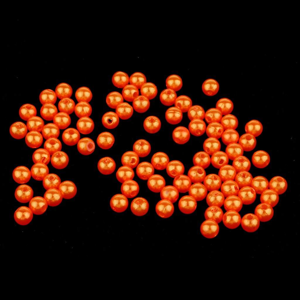 60 Pieces 8mm Floating Fishing Rig Bead Beans Carp Fishing Tackle Two Colors