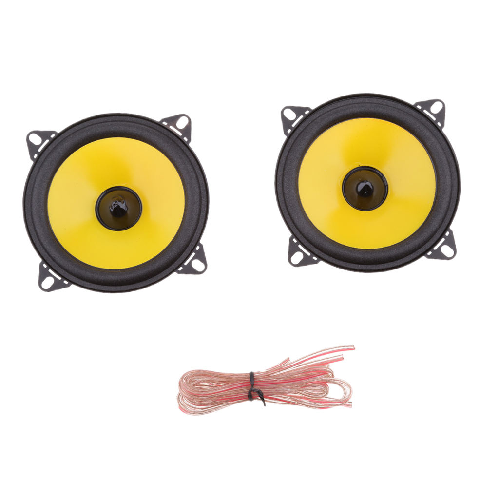 2 Pieces 60 Watts 4'' 2-Way Coaxial Car Audio Speakers Kits for Car SUV
