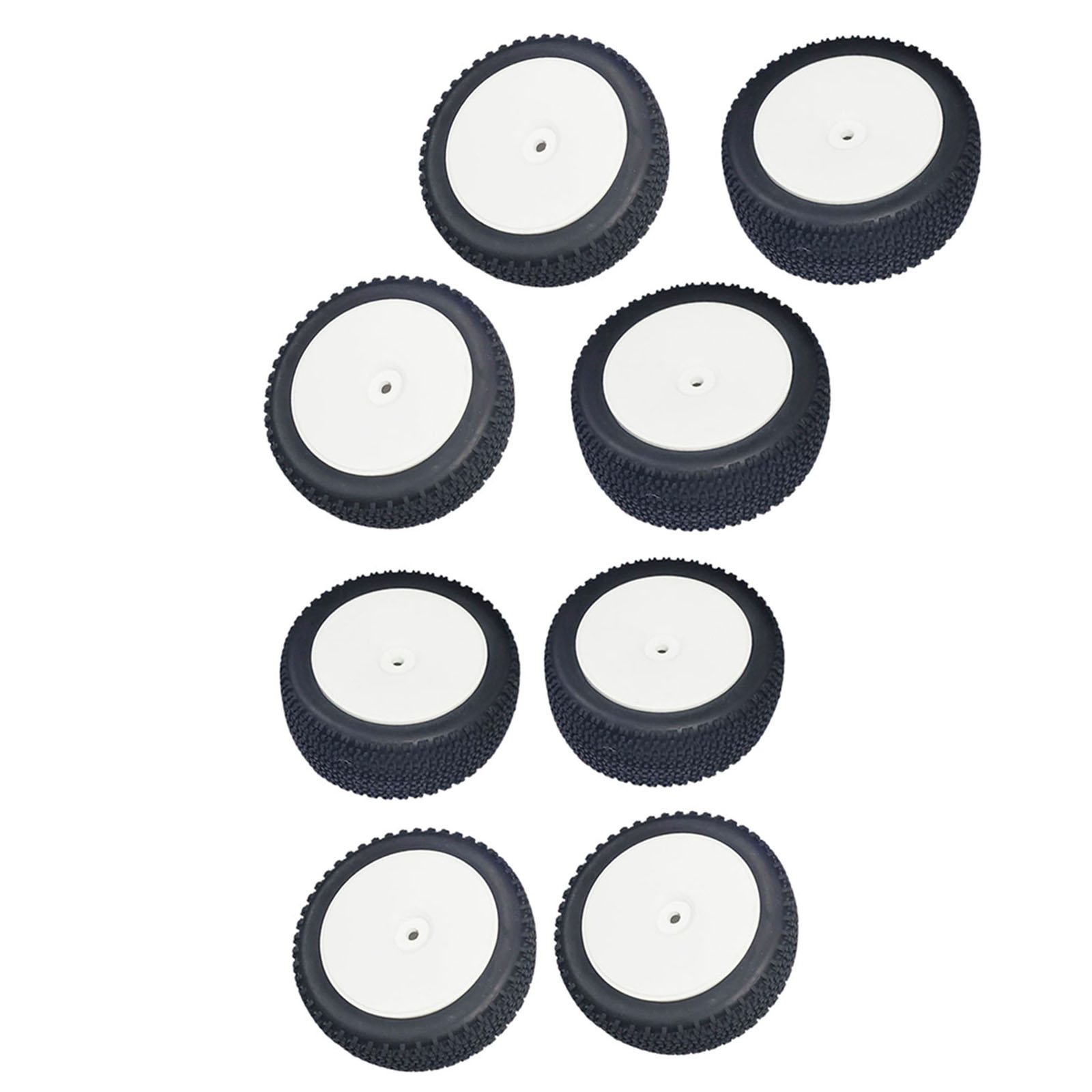 2 Set of RC Car Rubber Tires Replacements for Wltoys 144001 124018 Crawler DIY Parts