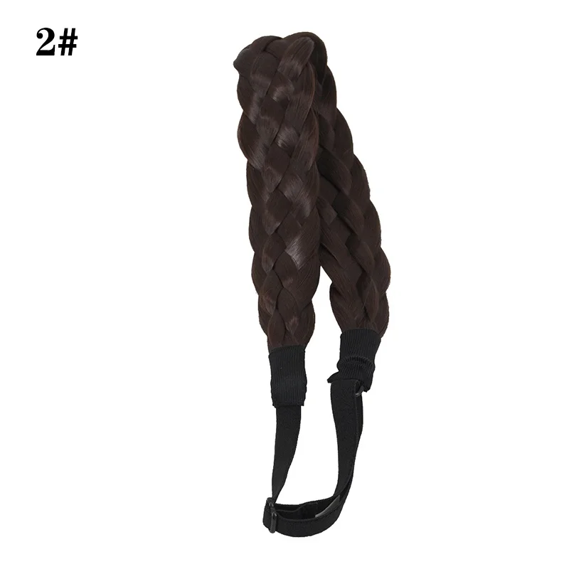 Bohemian Easy Wear Hairbands Elastic Twist Braided Wig Headband Fishtail Ha L2W7 