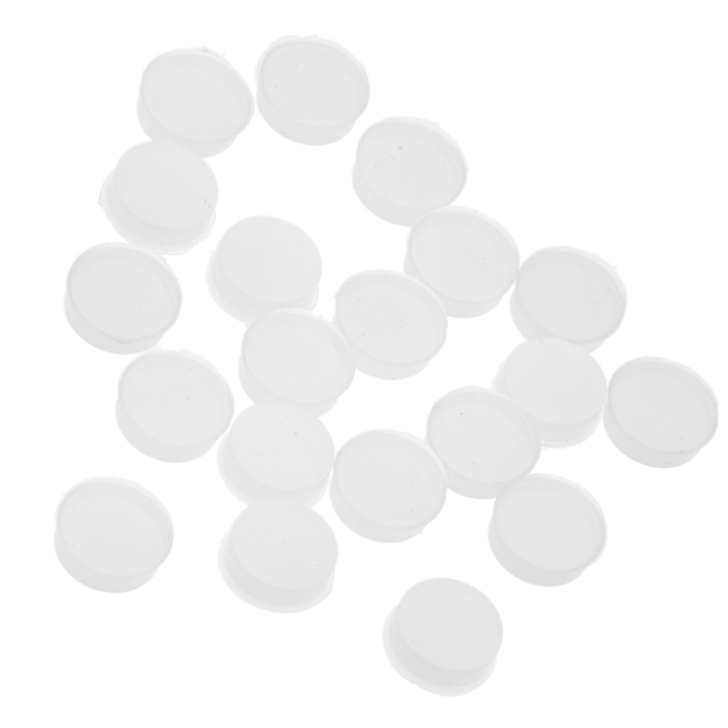 20x Wood Recorder Silicone Hole Plugs White for Flute Player