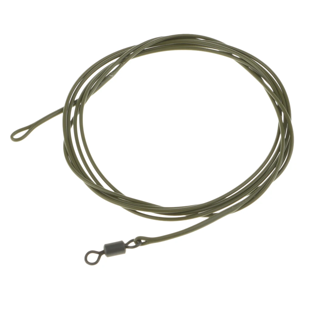 Sturdy Hand Tied Carp Link Fishing Leader 1m Hybrid Safety Leader Carp Fishing Rigs