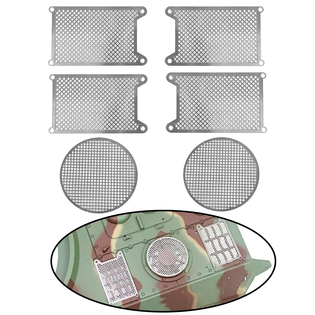 Decoration Metal Protective Net Armored,Metal Guard Plate for 1/16 Heng Long German King Tiger 3888A,RC Tank Upgrade Parts