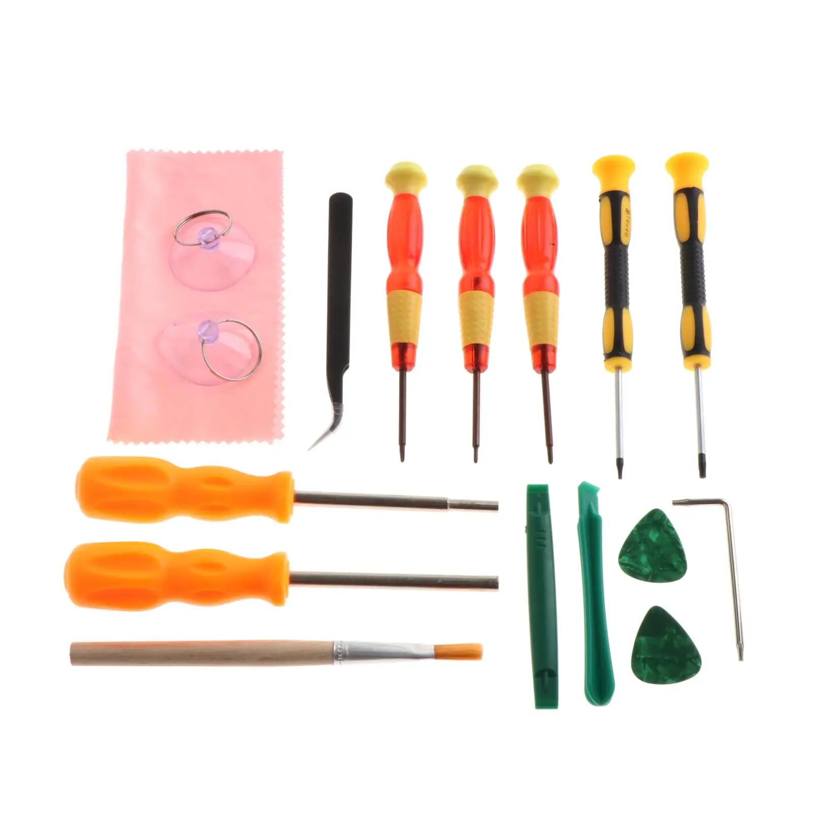 17 in 1 Precision Screwdriver Repair Kit Screwdriver Tool Set with Tweezer Cleaning Brush Cleaning Cloth Repair Hand Tool