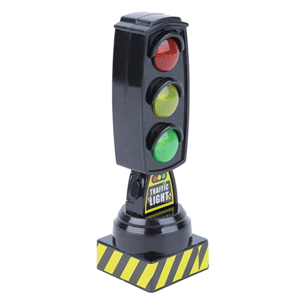 Mini Traffic Light Toy Model Signs Signal Education Toy Gift Age 3+ Black