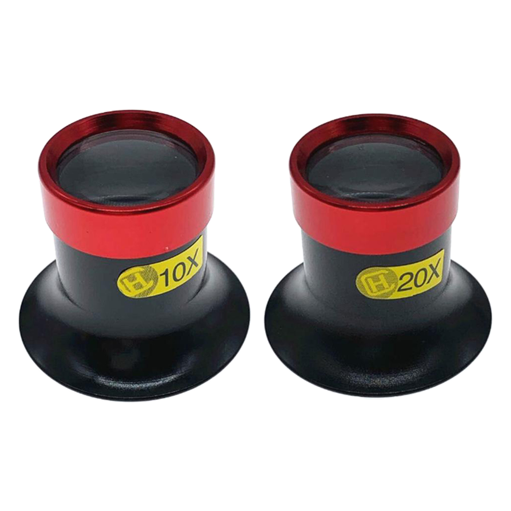 Pocket Portable 10X 20X Monocular Loupes Loop Magnifier Magnifying Glass Lens Watch Jewelry Stamps Repair Tool