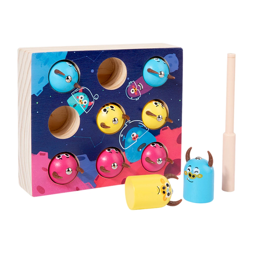 Children Fishing Toy Motor Skill Develop Fishing Game Play Set Multicolor for Toddlers Kids Children Boys Girls Gifts