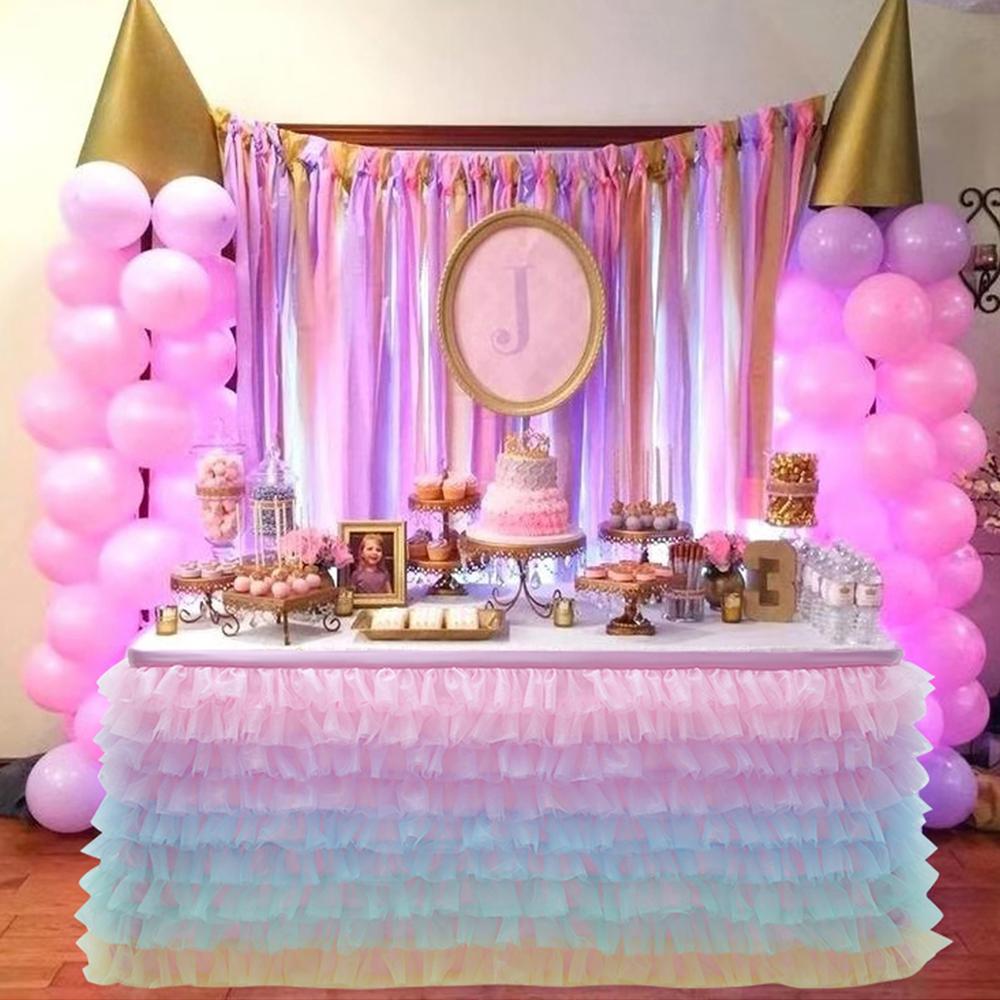 festa de aniversário banquete mesa de casamento rodapé 180x77cm