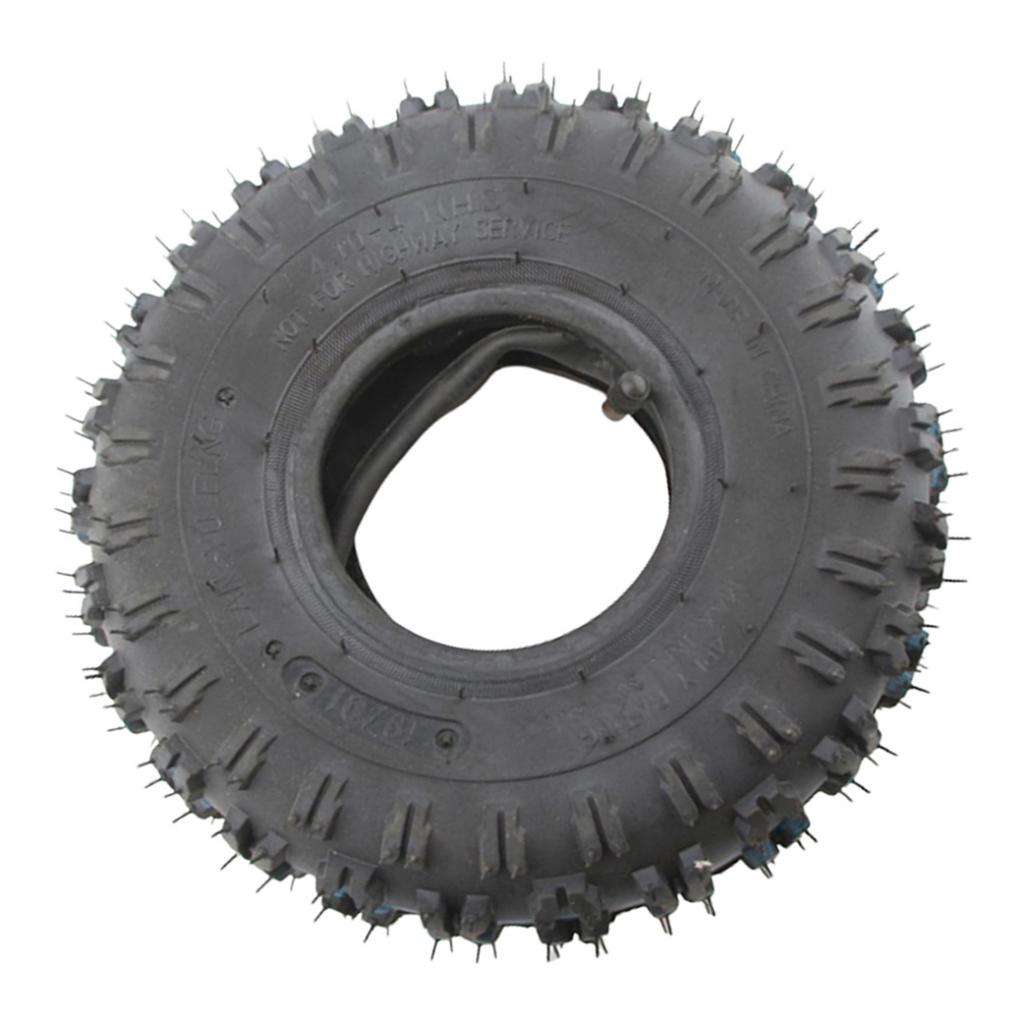 Heavy Duty Rubber 4.10-4 410-4 4.10/3.50-4 Tire and Inner Tube Set for Garden  Snow Blower Go Cart Repair Accessories